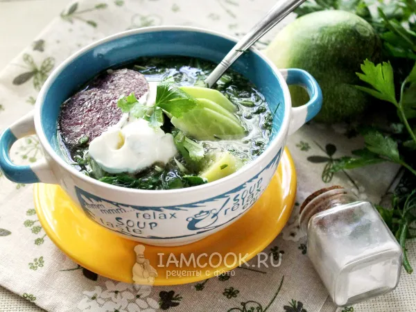 Фото блюда: Окрошка с редькой на квасе