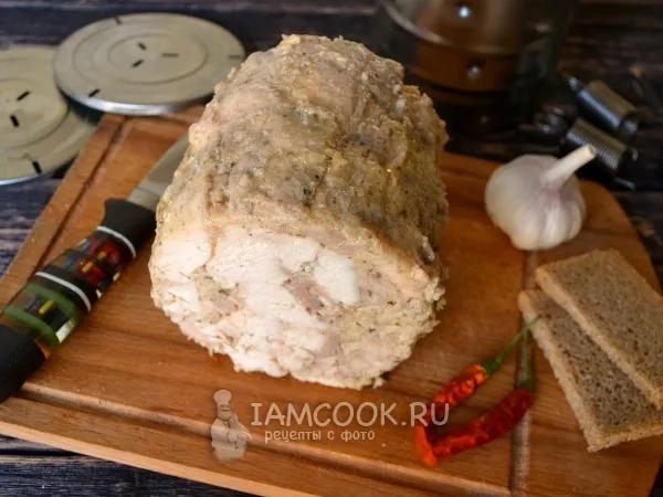 Фото готового блюда: Ветчина в ветчиннице в мультиварке