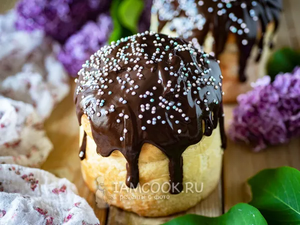 Фото блюда: Шоколадная глазурь для кулича