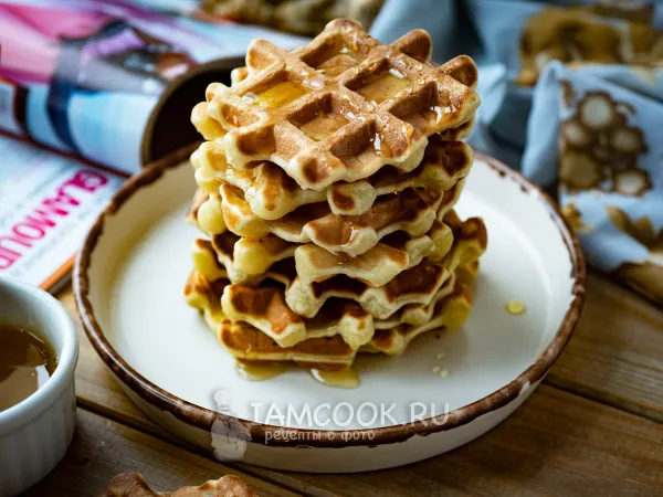 Фото готового блюда: Медовые вафли