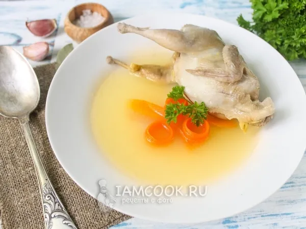 Фото готового блюда: Консоме из перепелов