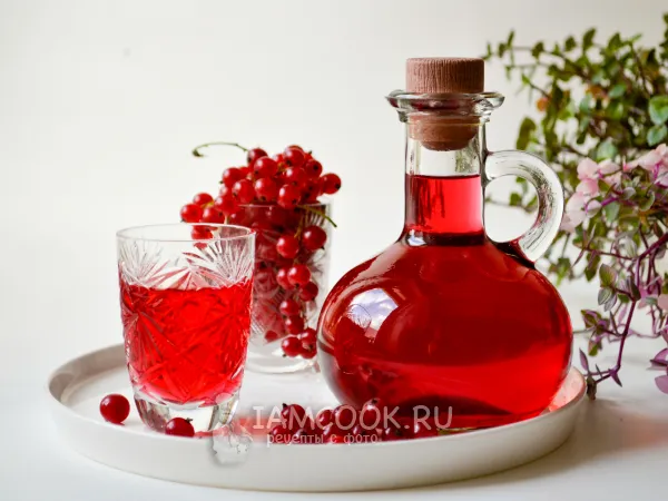 Фото блюда: Настойка из красной смородины с мятой (на водке)