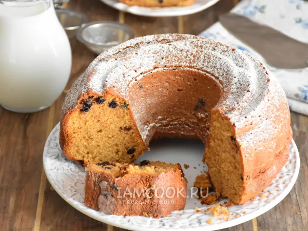 Фото готового блюда: Кекс на сливках с черникой