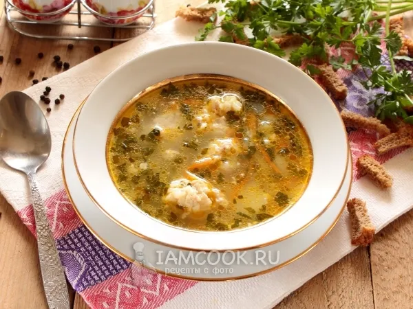 Фото блюда: Суп с фрикадельками в мультиварке