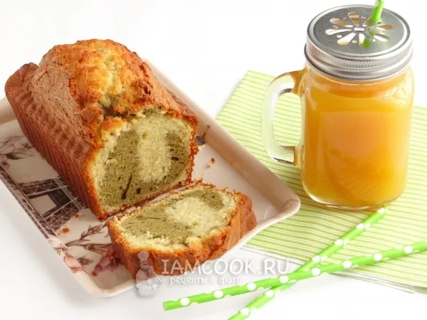 Фото готового блюда: Кекс с чаем матча и белым шоколадом