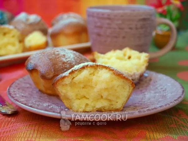 Фото блюда: Творожные кексы с манкой