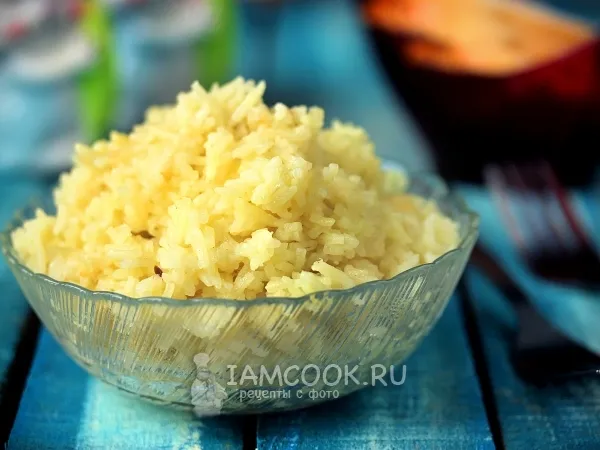 Фото готового блюда: Рис с луком на гарнир