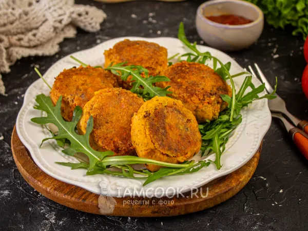 Фото блюда: Постные морковные котлеты (из сырой моркови)
