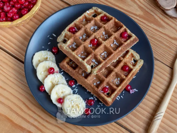 Фото готового блюда: Бельгийские вафли пп