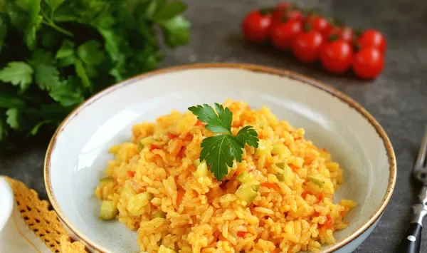 Фото блюда: Плов с кабачками