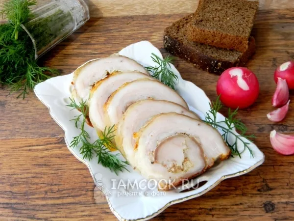 Фото блюда: Свиной рулет из брюшины