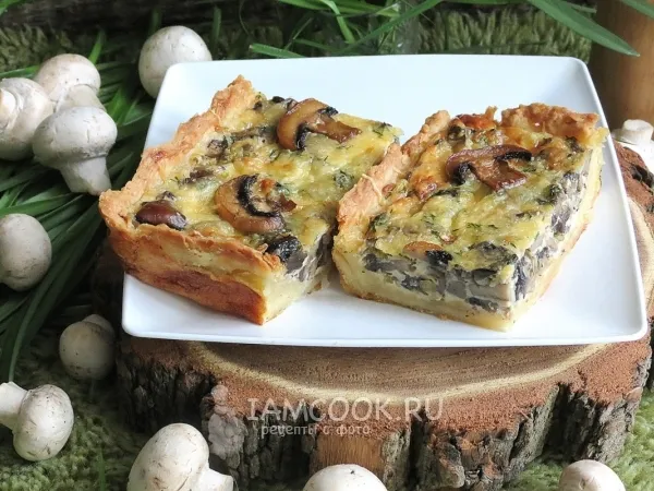 Фото блюда: Киш с грибами