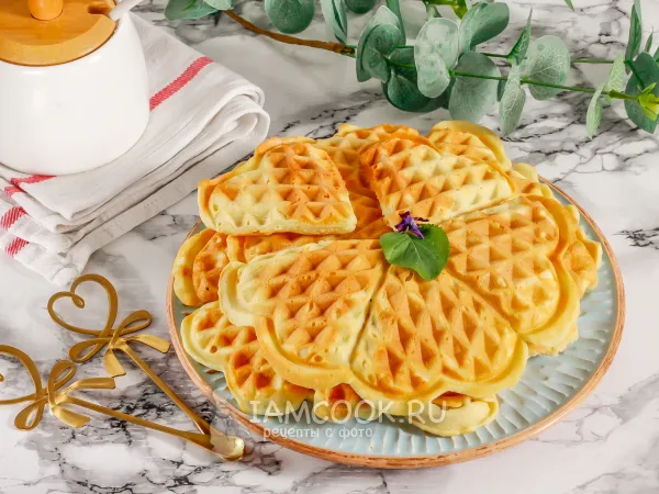 Фото готового блюда: Мягкие венские вафли как в магазине