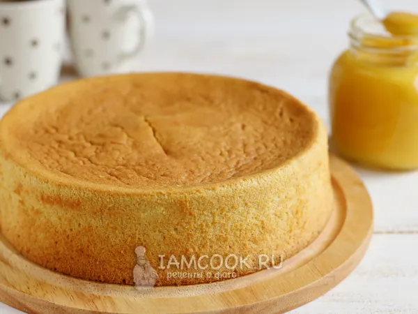 Фото готового блюда: Манговый бисквит