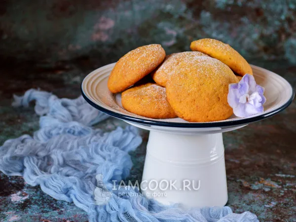 Фото готового блюда: Мягкое тыквенное печенье
