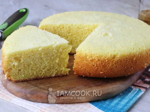 Фото блюда: Бисквит на лимонаде в мультиварке