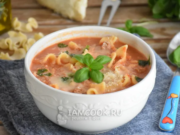 Фото готового блюда: Суп «Лазанья»