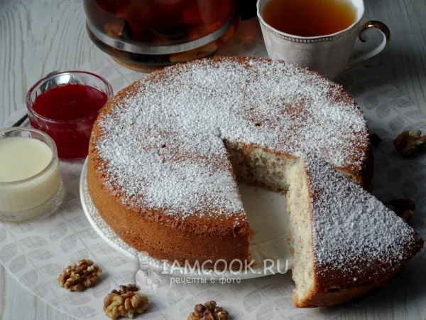 Фото блюда: Бисквит с грецкими орехами