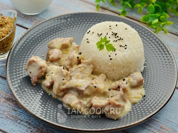 Фото блюда: Индейка в горчичном соусе