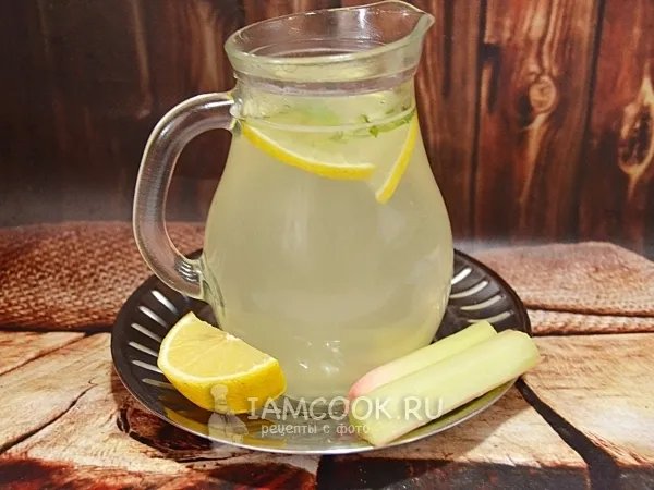 Фото блюда: Компот из ревеня с мятой