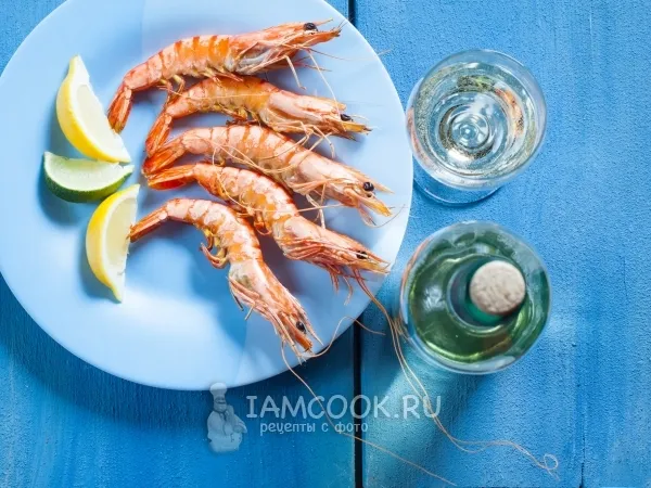 Фото готового блюда: Креветки на гриле