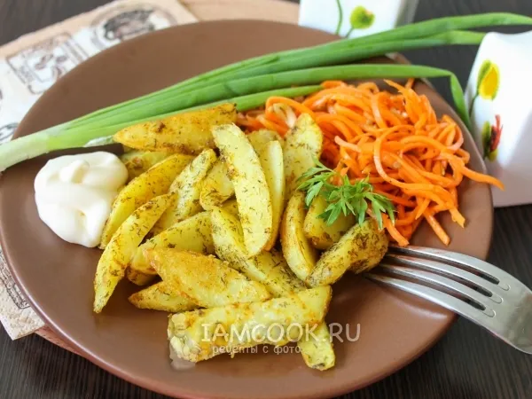 Фото готового блюда: Жареный картофель в панировке