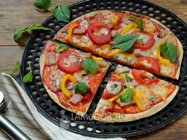 Фото готового блюда: Пицца на тортилье