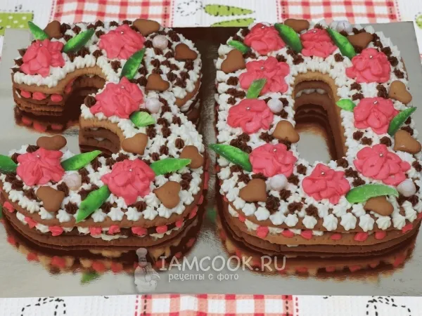 Фото блюда: Торт на 30 лет для девушки