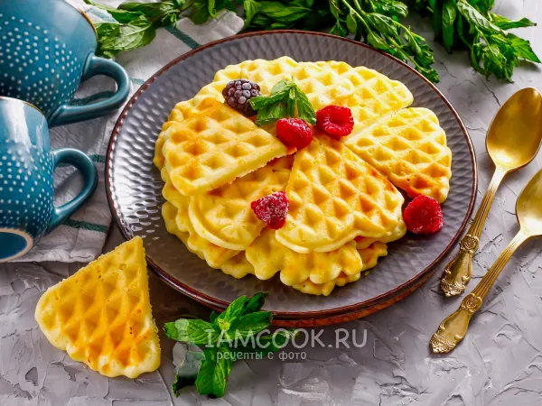 Фото готового блюда: Вафли на растительном масле