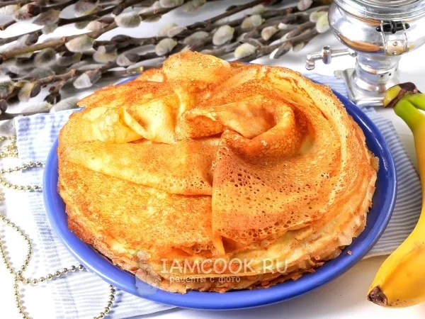 Фото блюда: Блинчики из банана и яйца