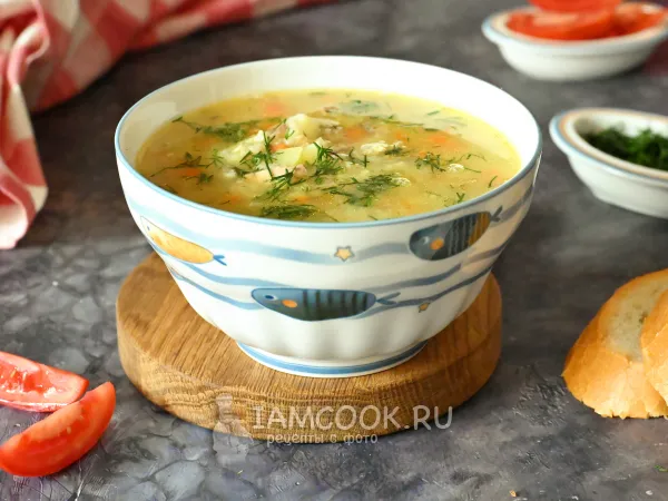 Фото готового блюда: Суп из консервированной сельди
