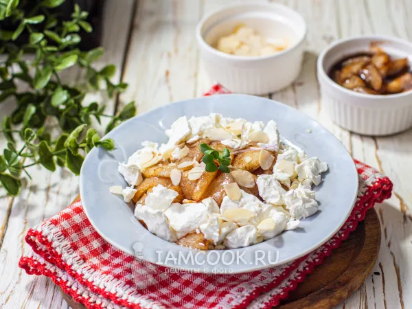 Фото блюда: Творог с карамелизированной грушей