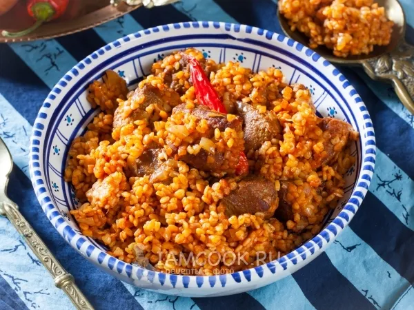 Фото готового блюда: Баранина с макаронами