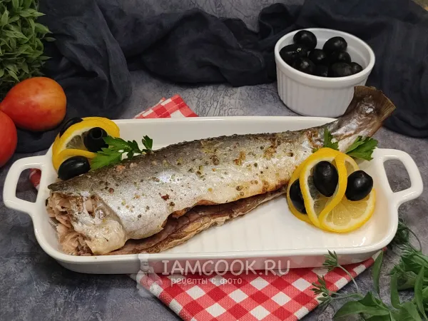 Фото блюда: Голец целиком в духовке