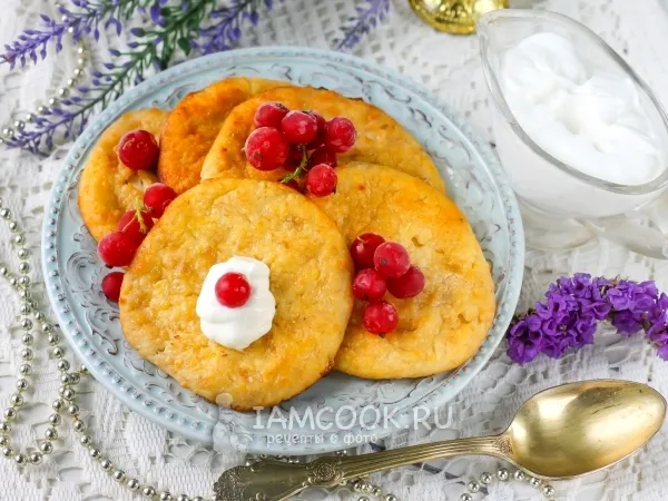 Фото блюда: Сырники без яиц в духовке