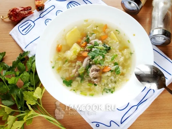 Фото готового блюда: Капустняк с пекинской капустой и пшеном