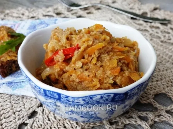 Фото готового блюда: Икра из соленых грибов