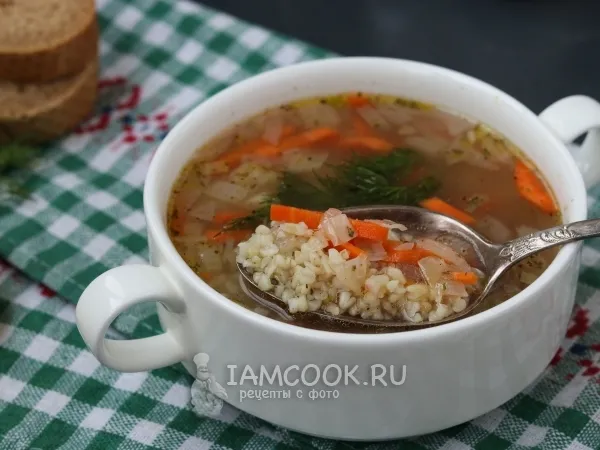 Фото блюда: Лимонный чесночный суп с булгуром