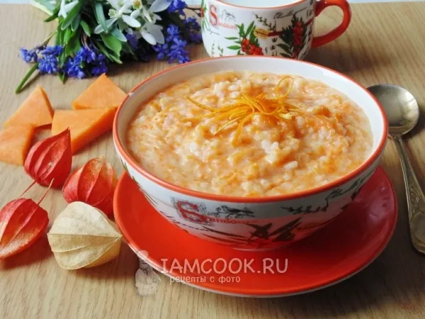 Фото блюда: Каша из тыквы с рисом