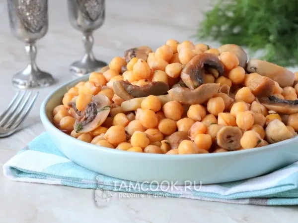 Фото готового блюда: Нут с грибами