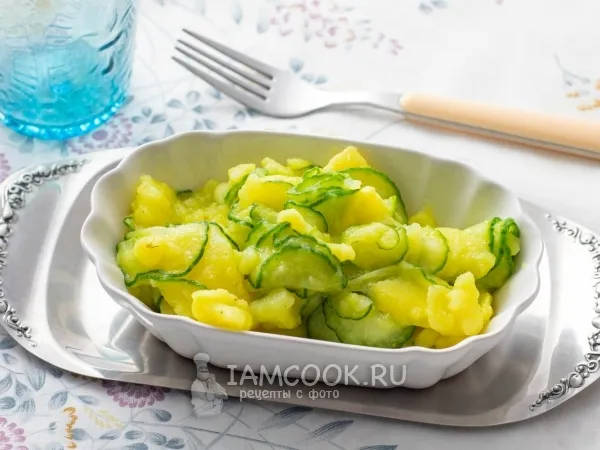 Фото блюда: Картофельный салат с огурцами