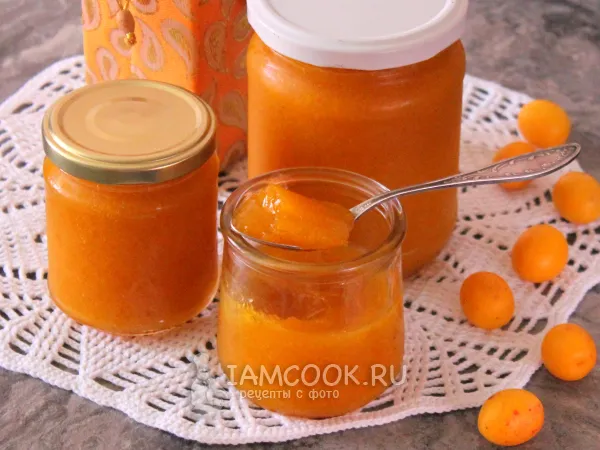 Фото блюда: Желе из желтой алычи на зиму (с желатином)