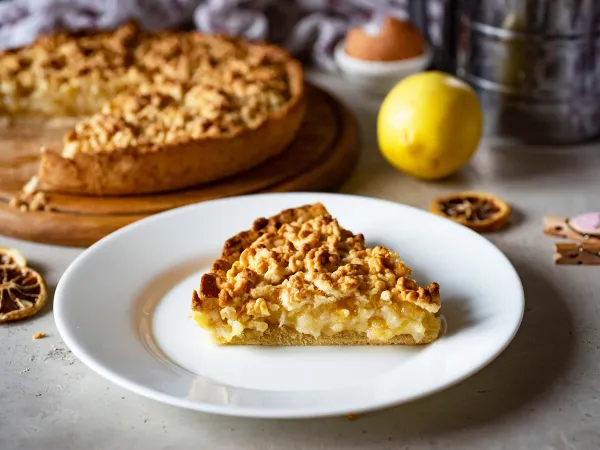 Фото блюда: Лимонный пирог из песочного теста