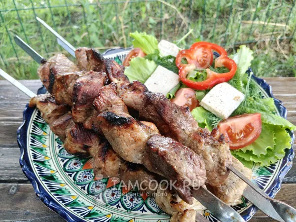 Фото готового блюда: Шашлык на квасе (из свинины)