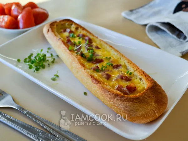 Фото блюда: Омлет в багете