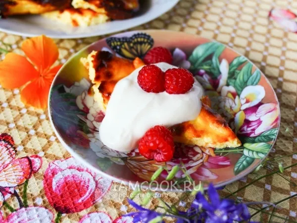 Фото блюда: Творожная запеканка по Дюкану