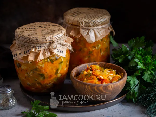 Фото блюда: Рассольник на зиму с рисом и помидорами