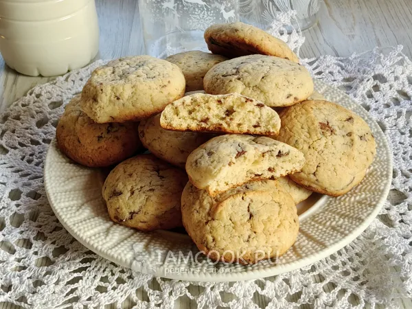 Фото готового блюда: Печенье «Кукис» с шоколадом