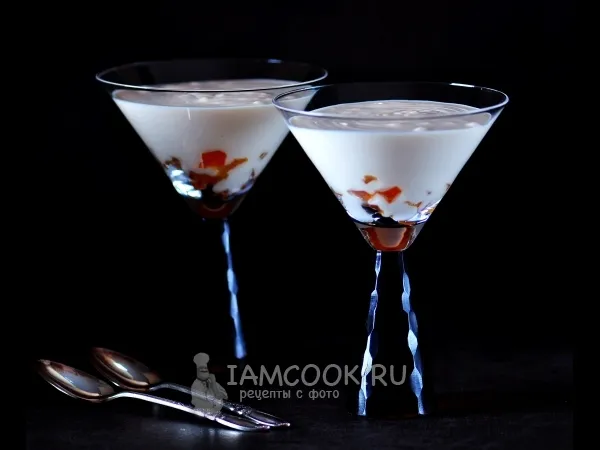 Фото блюда: Творожный десерт с порошковым желе