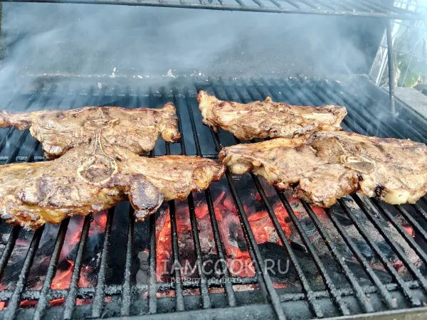 Фото блюда: Стейк из баранины на мангале